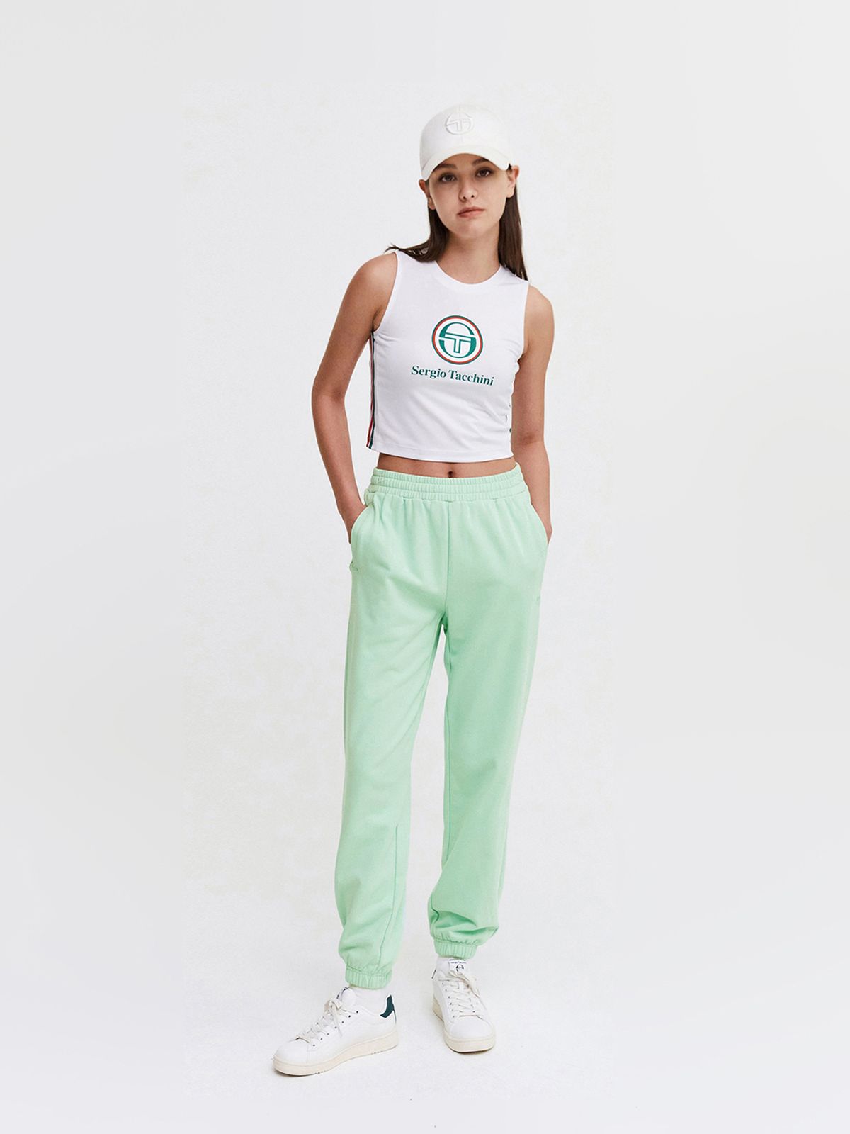 세르지오 타키니(SERGIO TACCHINI) W 모던 CP 조거 팬츠 (L.Mint)