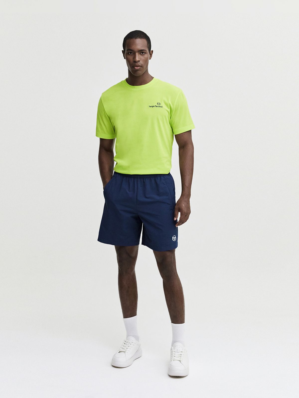 세르지오 타키니(SERGIO TACCHINI) M 에센셜 라운드넥 반팔 티셔츠 (Lime)