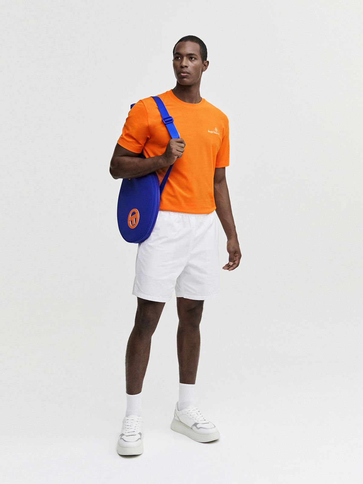세르지오 타키니(SERGIO TACCHINI) M 에센셜 라운드넥 반팔 티셔츠 (Orange)
