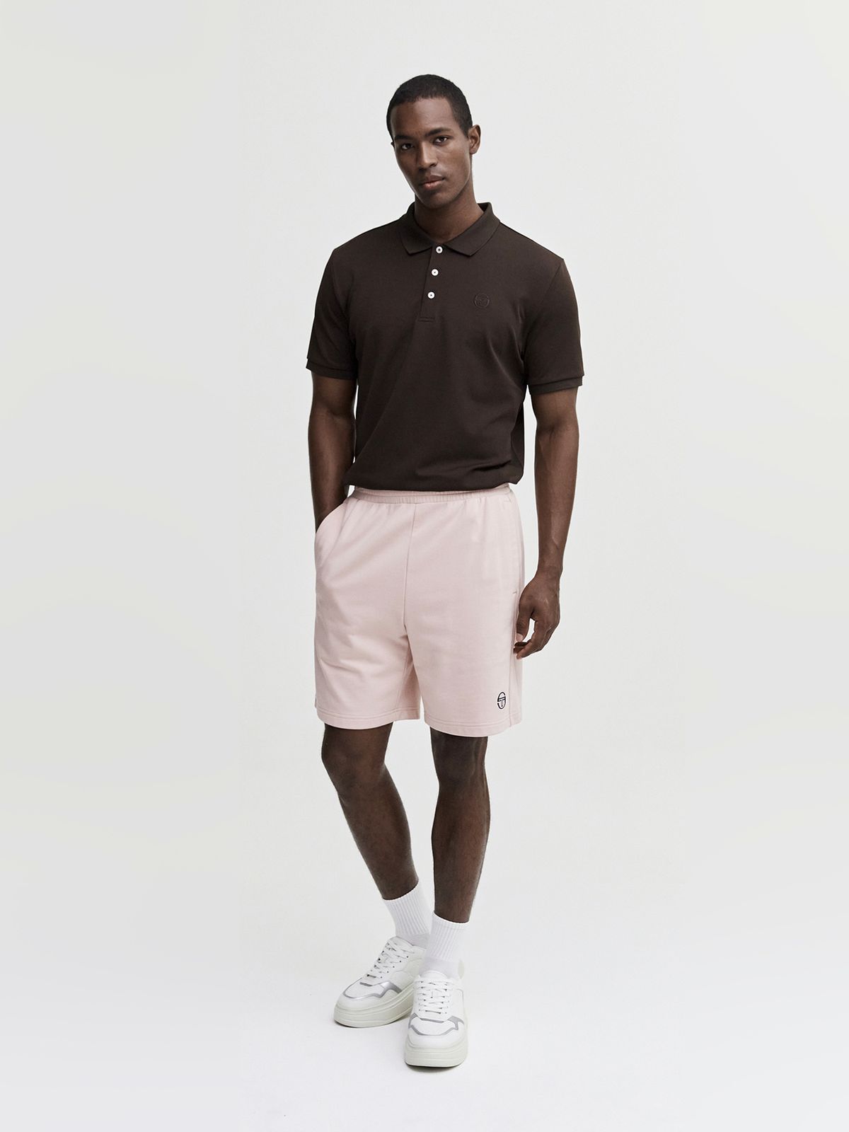 세르지오 타키니(SERGIO TACCHINI) M 에센셜 피케 반팔 폴로 셔츠 (D.Brown)