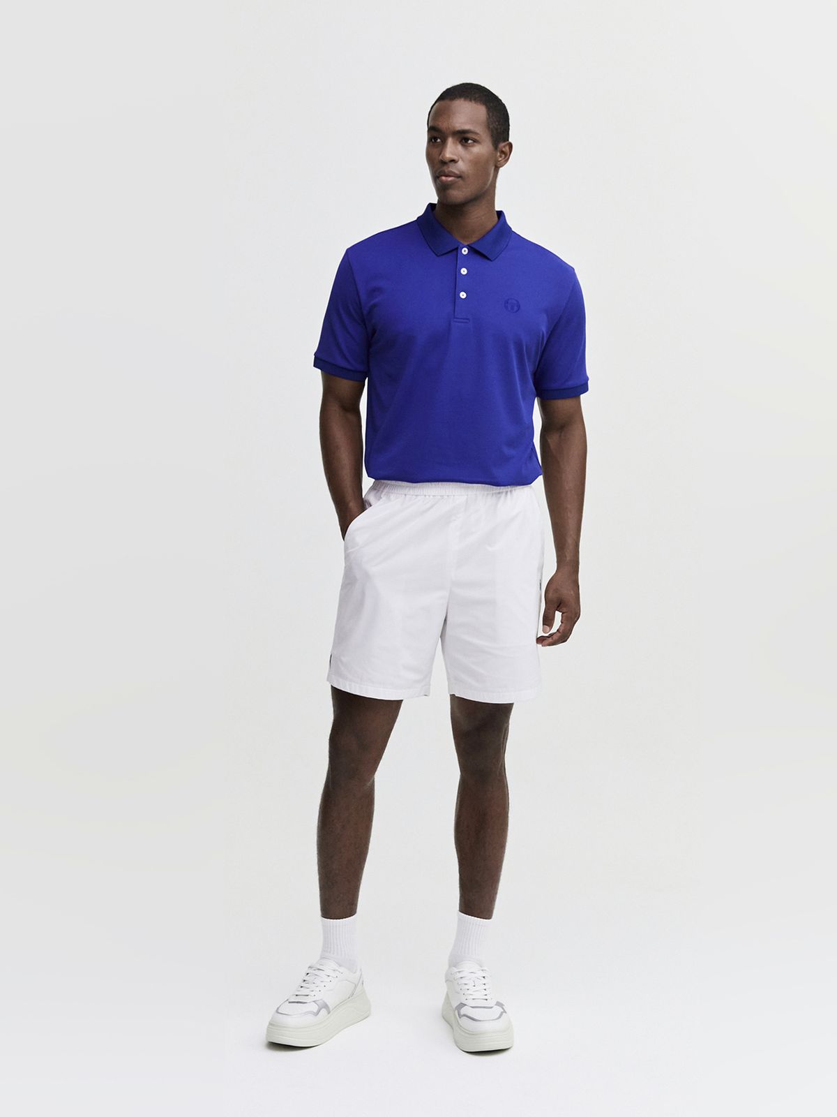 세르지오 타키니(SERGIO TACCHINI) M 에센셜 피케 반팔 폴로 셔츠 (D.Blue)
