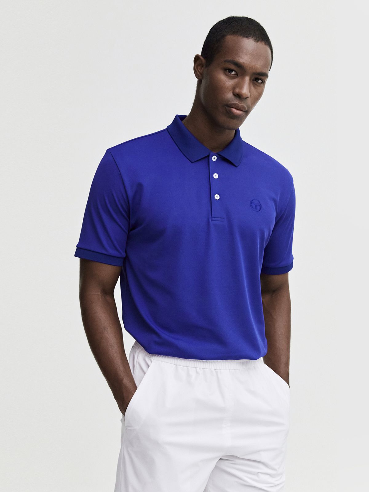 세르지오 타키니(SERGIO TACCHINI) M 에센셜 피케 반팔 폴로 셔츠 (D.Blue)