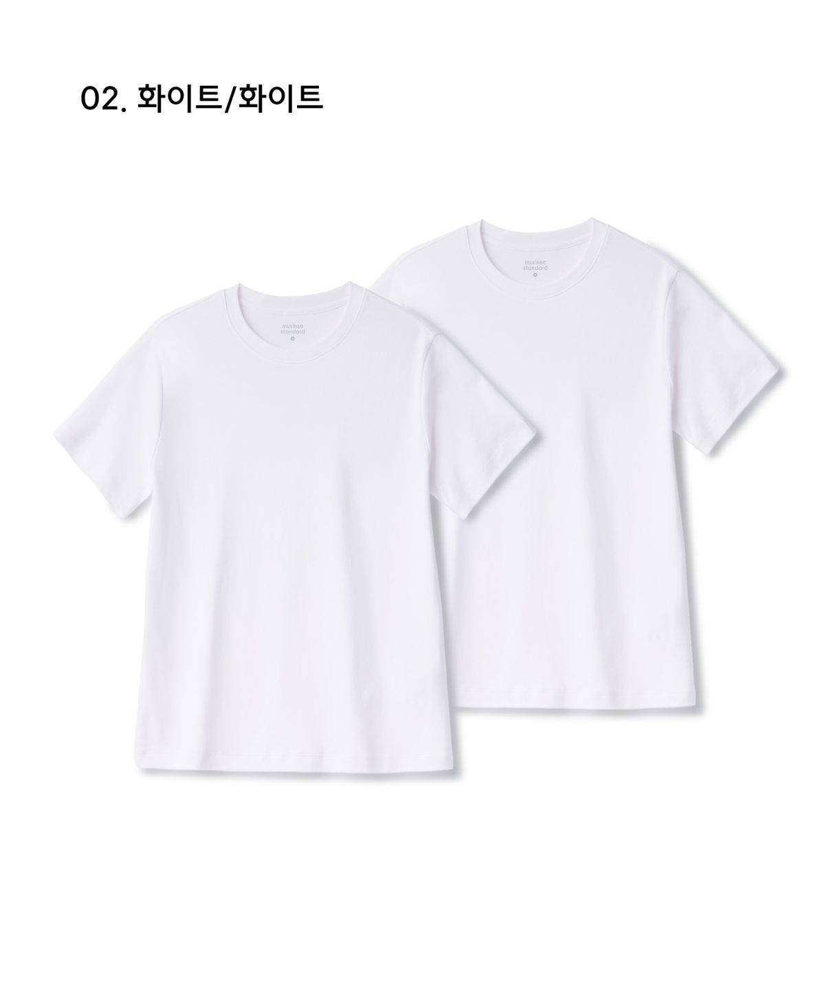 무신사 스탠다드 우먼(MUSINSA STANDARD WOMAN) 우먼즈 릴렉스 핏 크루 넥 티셔츠 2팩