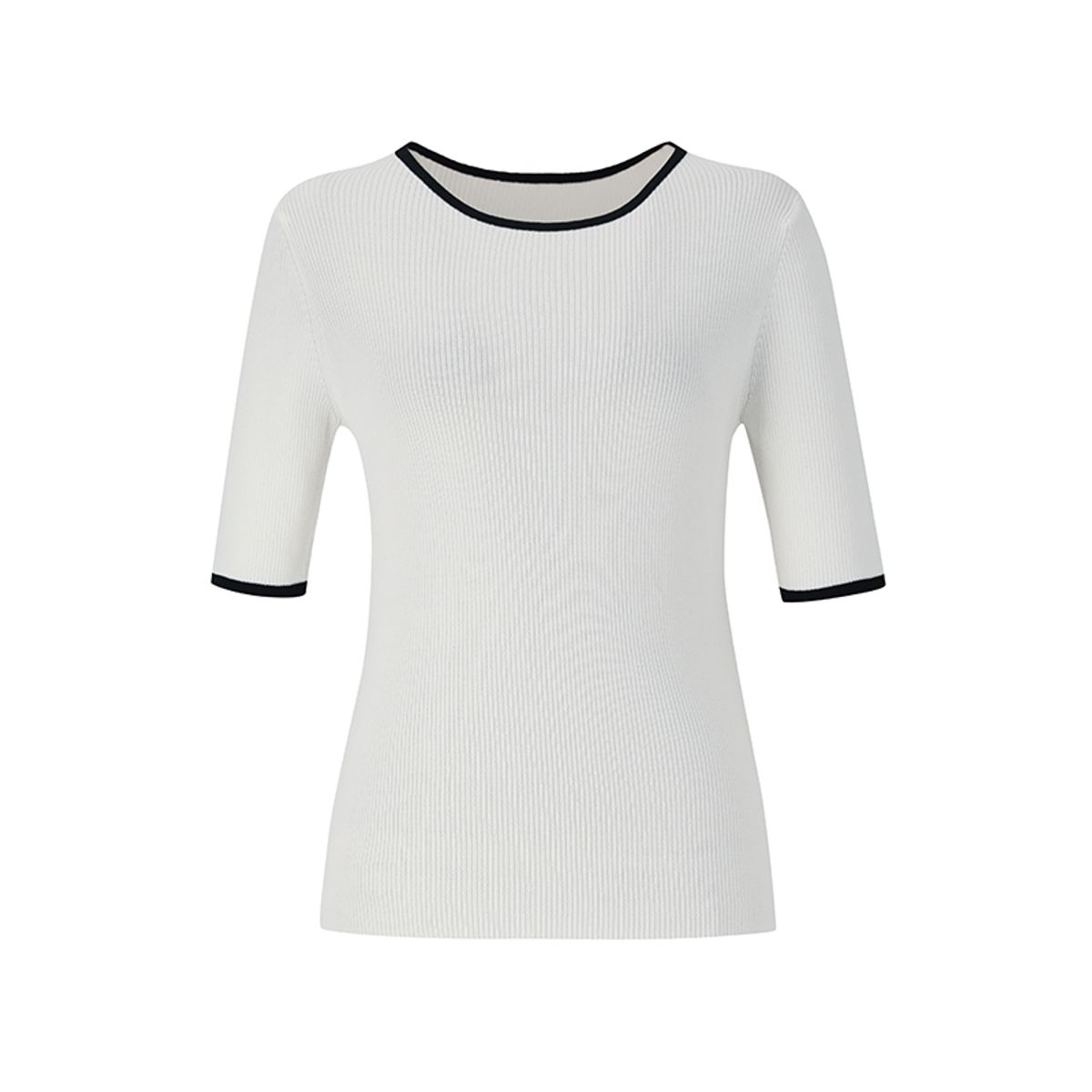 숲(SOUP) 컬러 배색 포인트 반팔 스웨터(SZ7SK30)