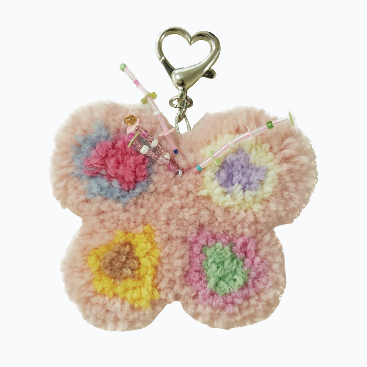 포스터오피스(POSTER OFFICE) Fluffy Butterfly Keyring - 3 color