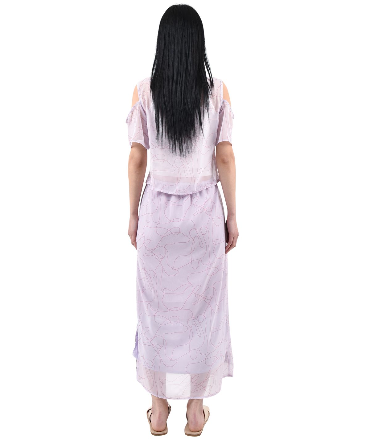 카타르시스(KATHARSIS) 쉬폰 롱 스커트 LV_FREE