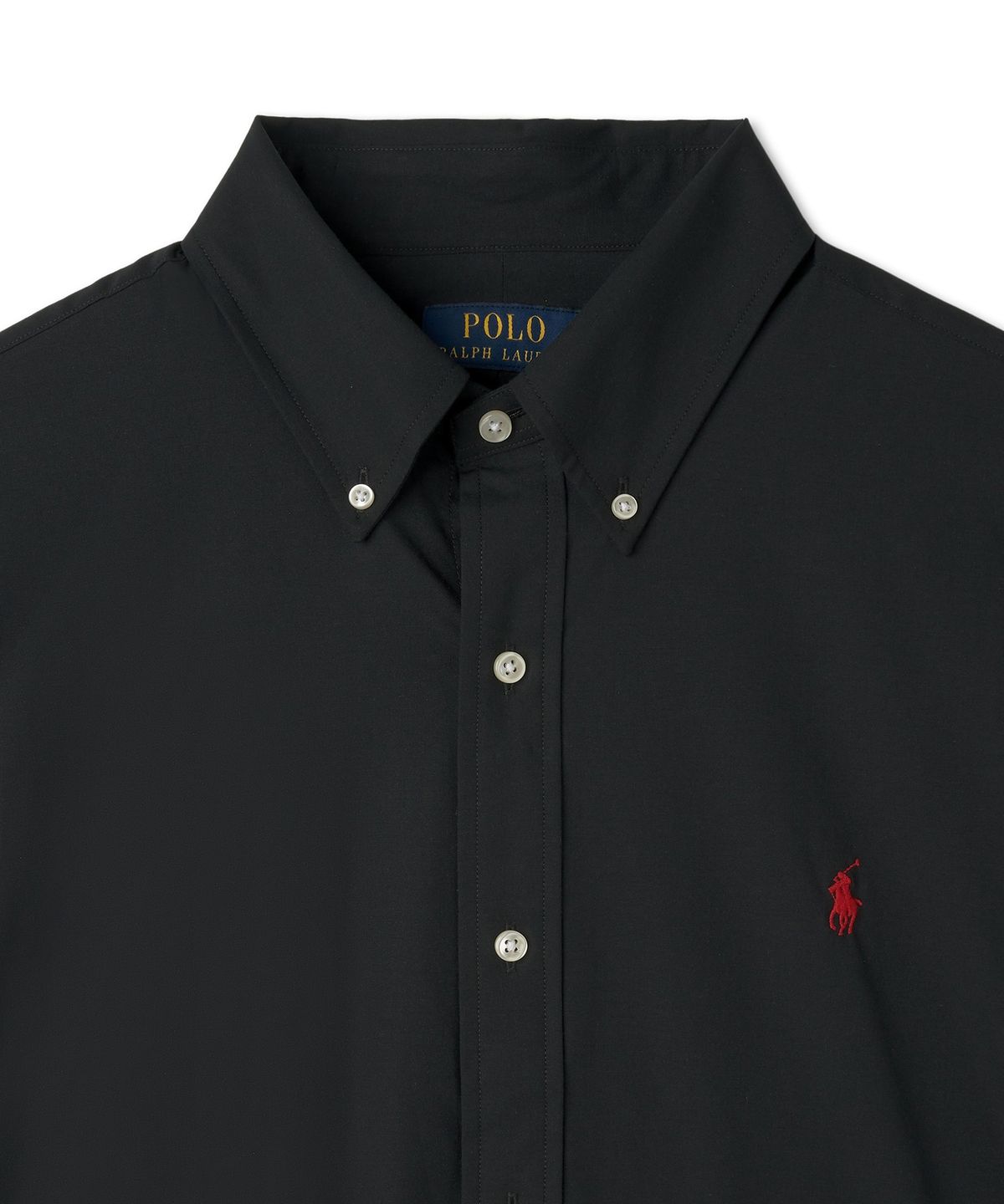 폴로 랄프 로렌(POLO RALPH LAUREN) 커스텀핏 포플린 셔츠 - 블랙