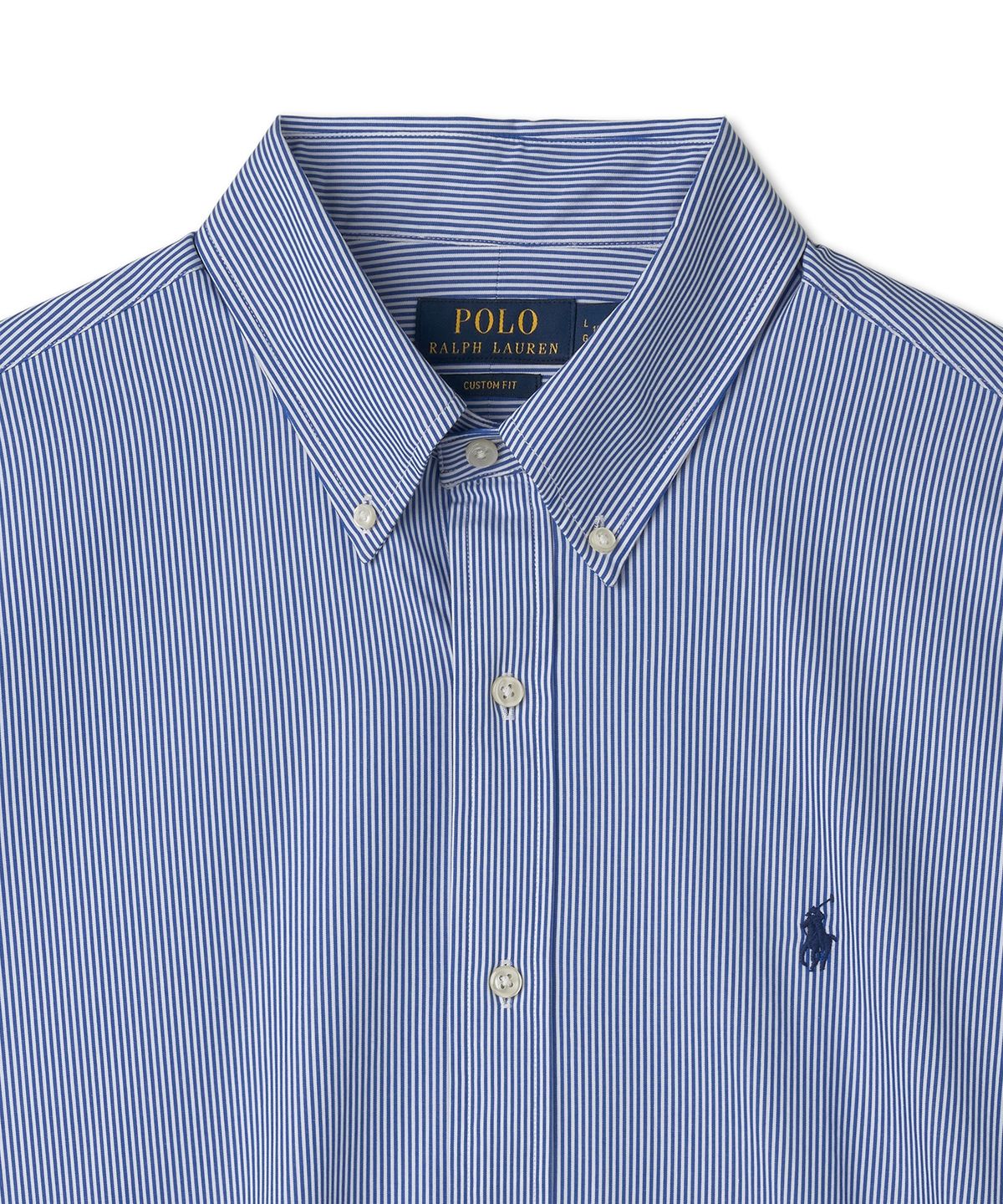 폴로 랄프 로렌(POLO RALPH LAUREN) 커스텀핏 포플린 셔츠 - 블루