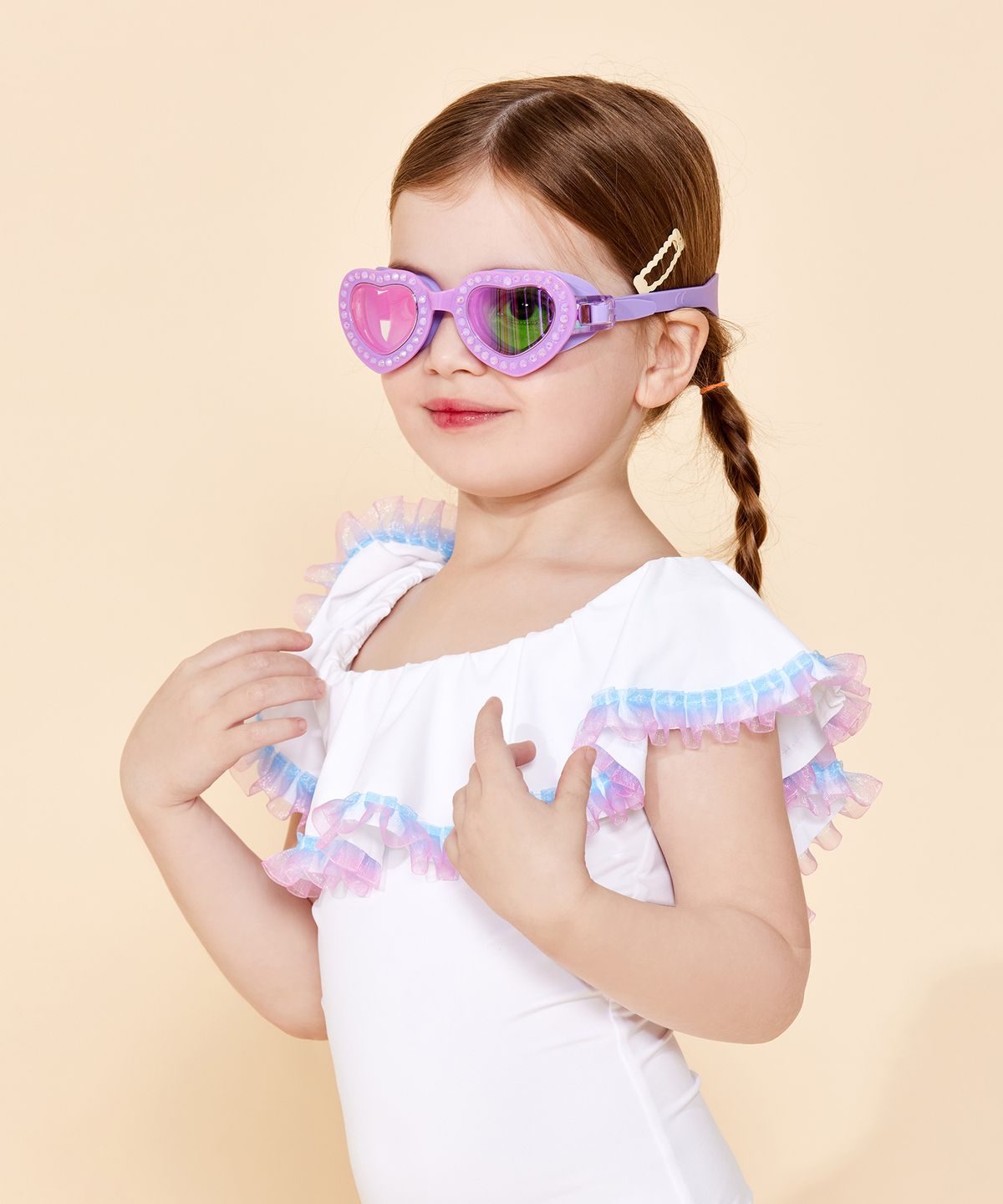 코코릭(COCOLIC) 키즈 물안경 [바비링]
