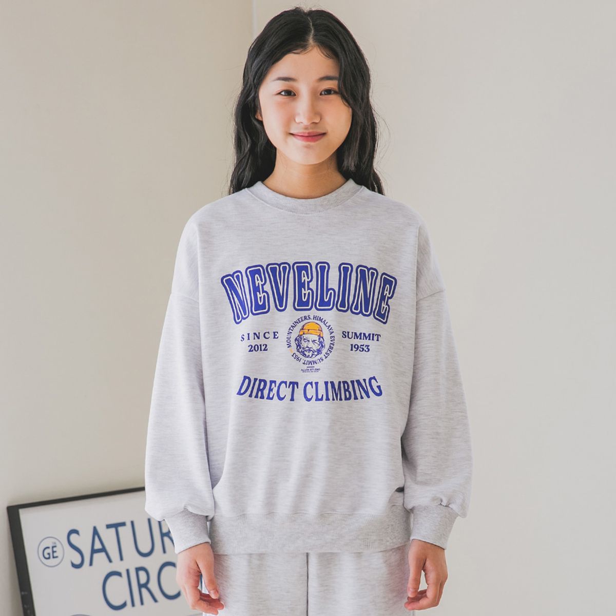 앨빈클로 주니어(ALVINCLO JUNIOR) NEVELINE 마운티널스 맨투맨 J2674 4컬러