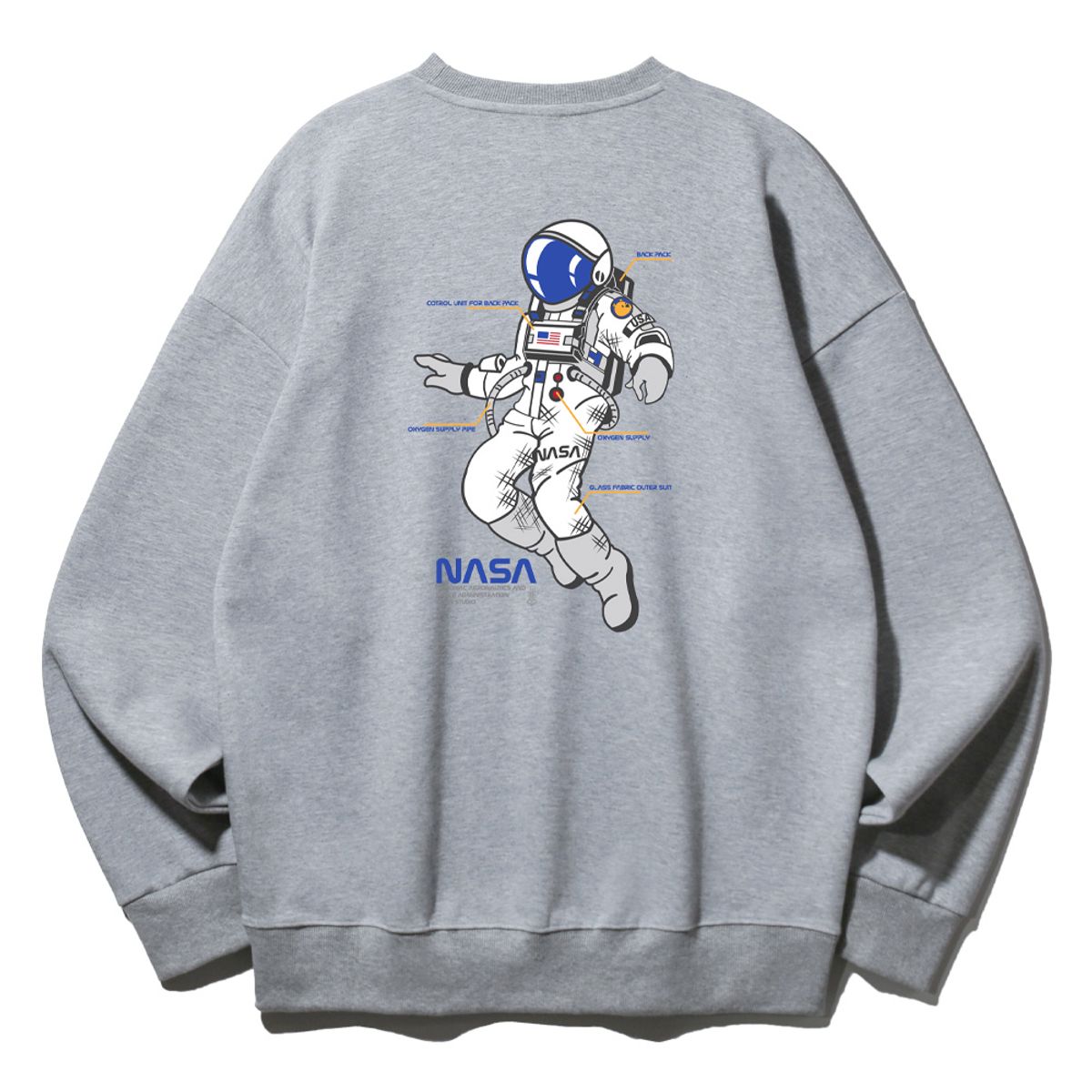 앨빈클로 주니어(ALVINCLO JUNIOR) NASA 우주민 맨투맨 J2652 2컬러