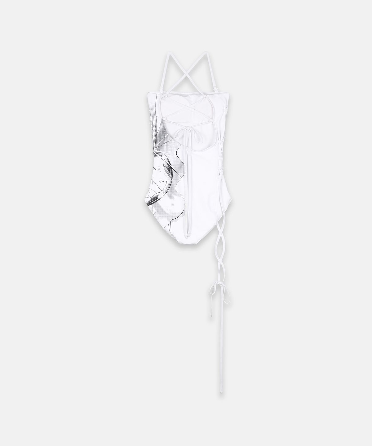 나체(NACHE) COSMIC SWIM SUIT WHITE