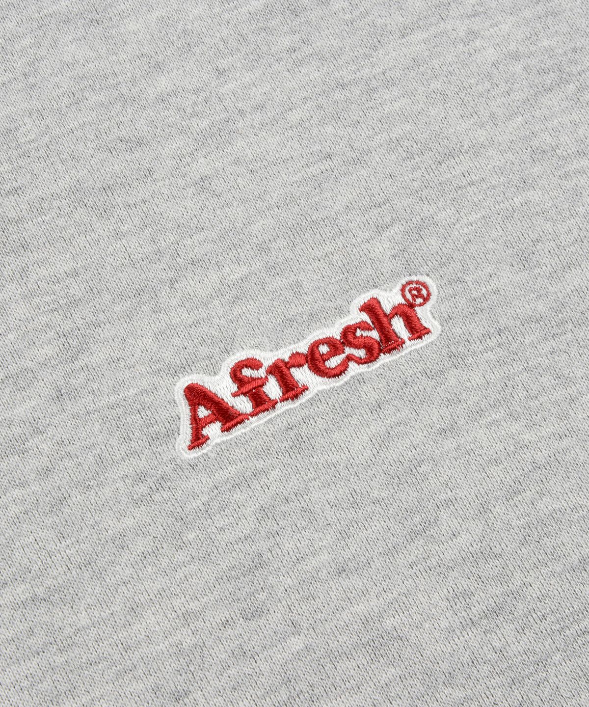 어프레쉬(AFRESH) 뉴비긴 하프집 맨투맨_멜란지그레이 트레이닝