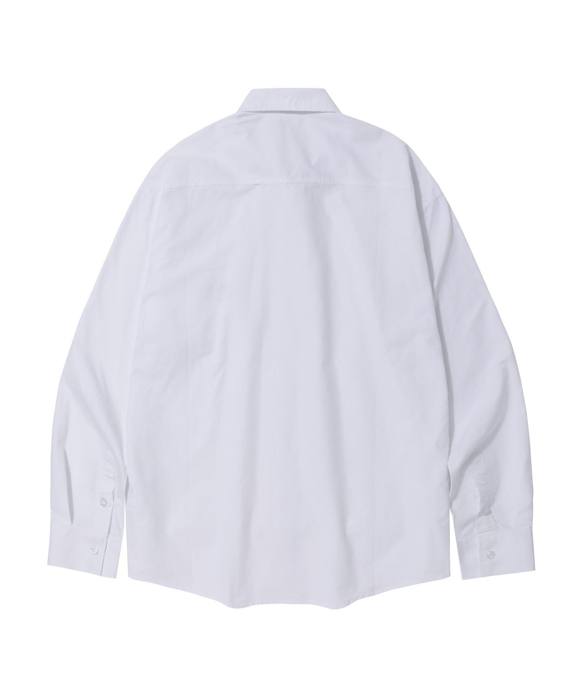 스탠즈(STENDS) [M~4XL] 아치 로고 옥스포드 워싱 셔츠_화이트