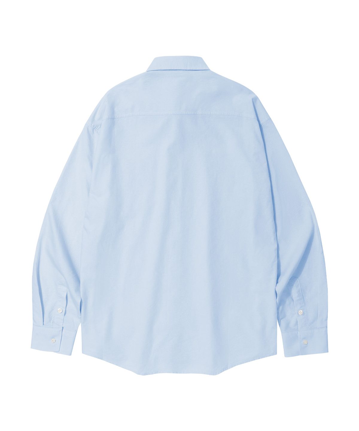 스탠즈(STENDS) [M~4XL] 아치 로고 옥스포드 워싱 셔츠_블루