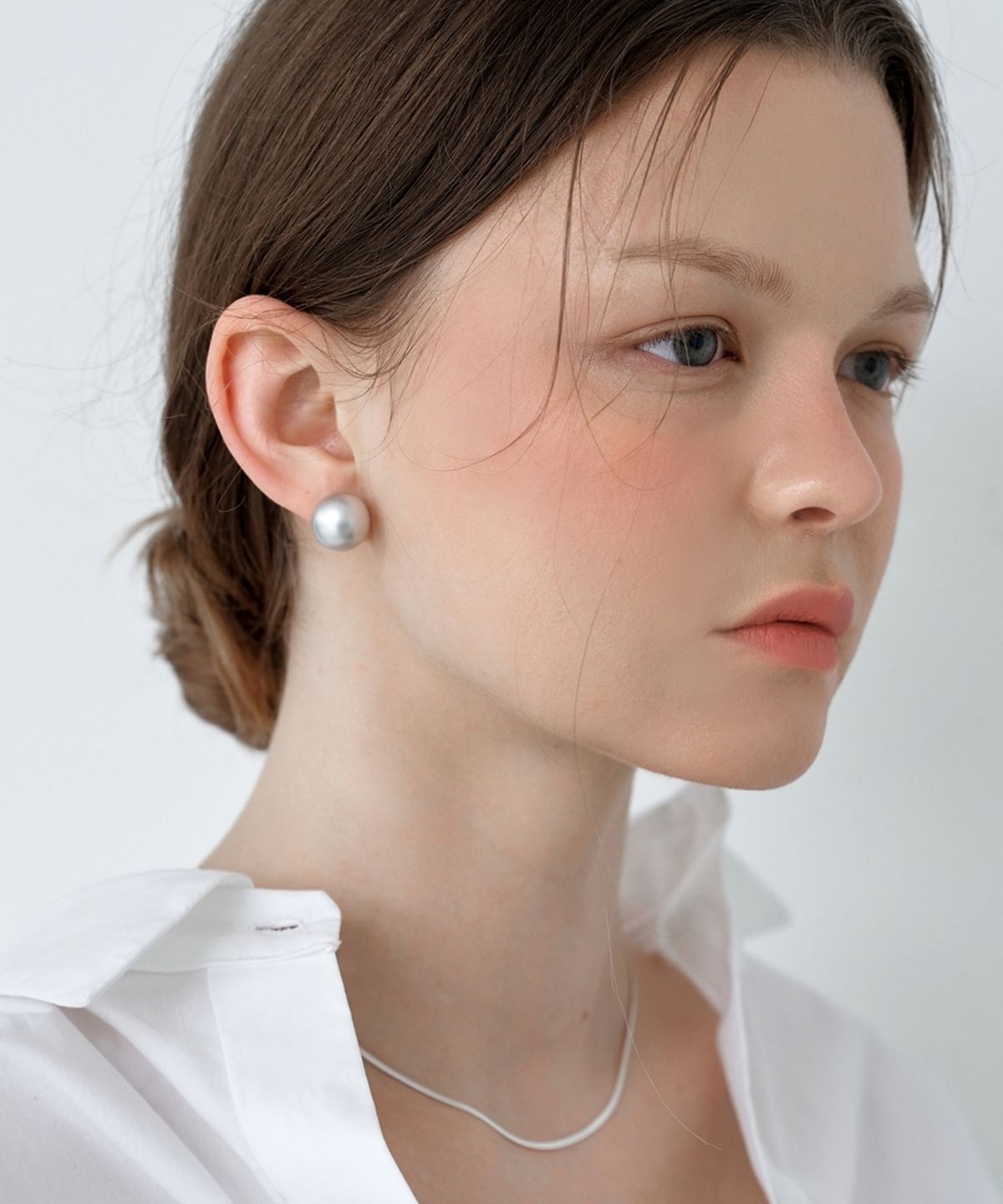 러브미몬스터(LOVE ME MONSTER) Silver Pearl & Pearl Earrings