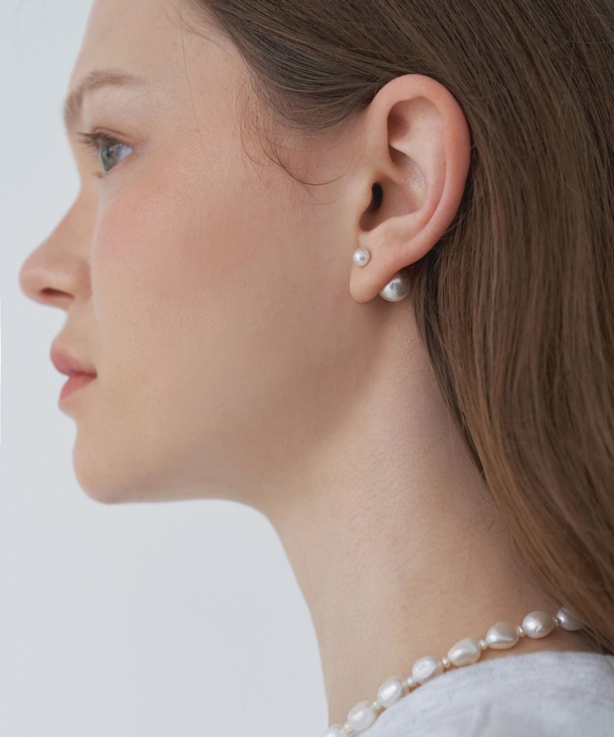 러브미몬스터(LOVE ME MONSTER) Mini Pearl & Pearl Earrings