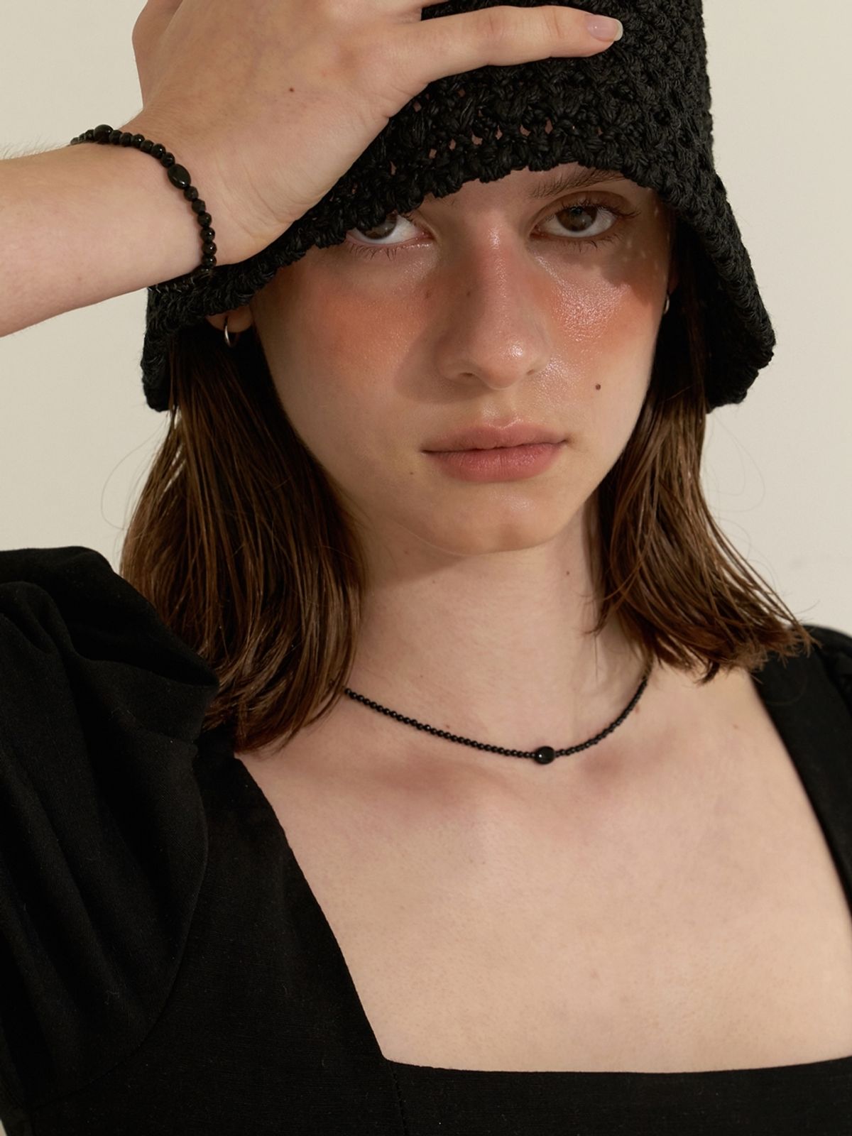 러브미몬스터(LOVE ME MONSTER) Black Onyx Necklace