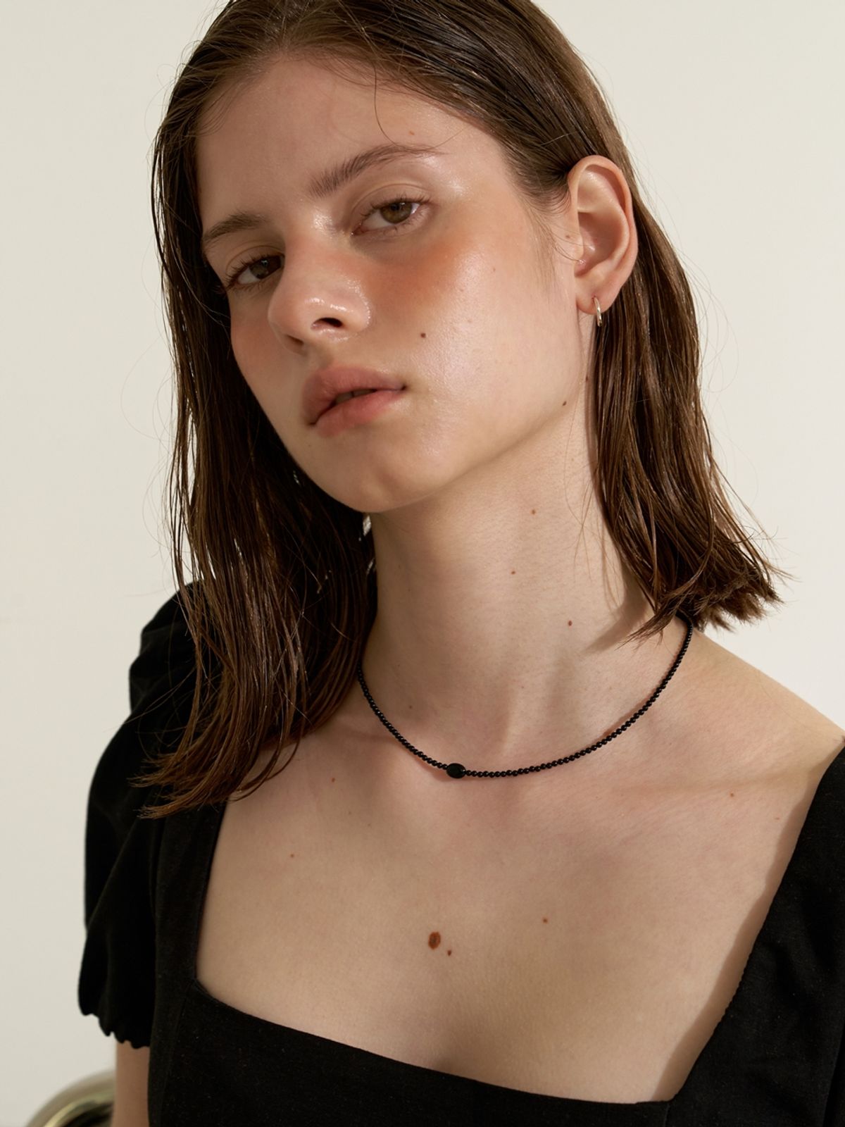 러브미몬스터(LOVE ME MONSTER) Black Onyx Necklace