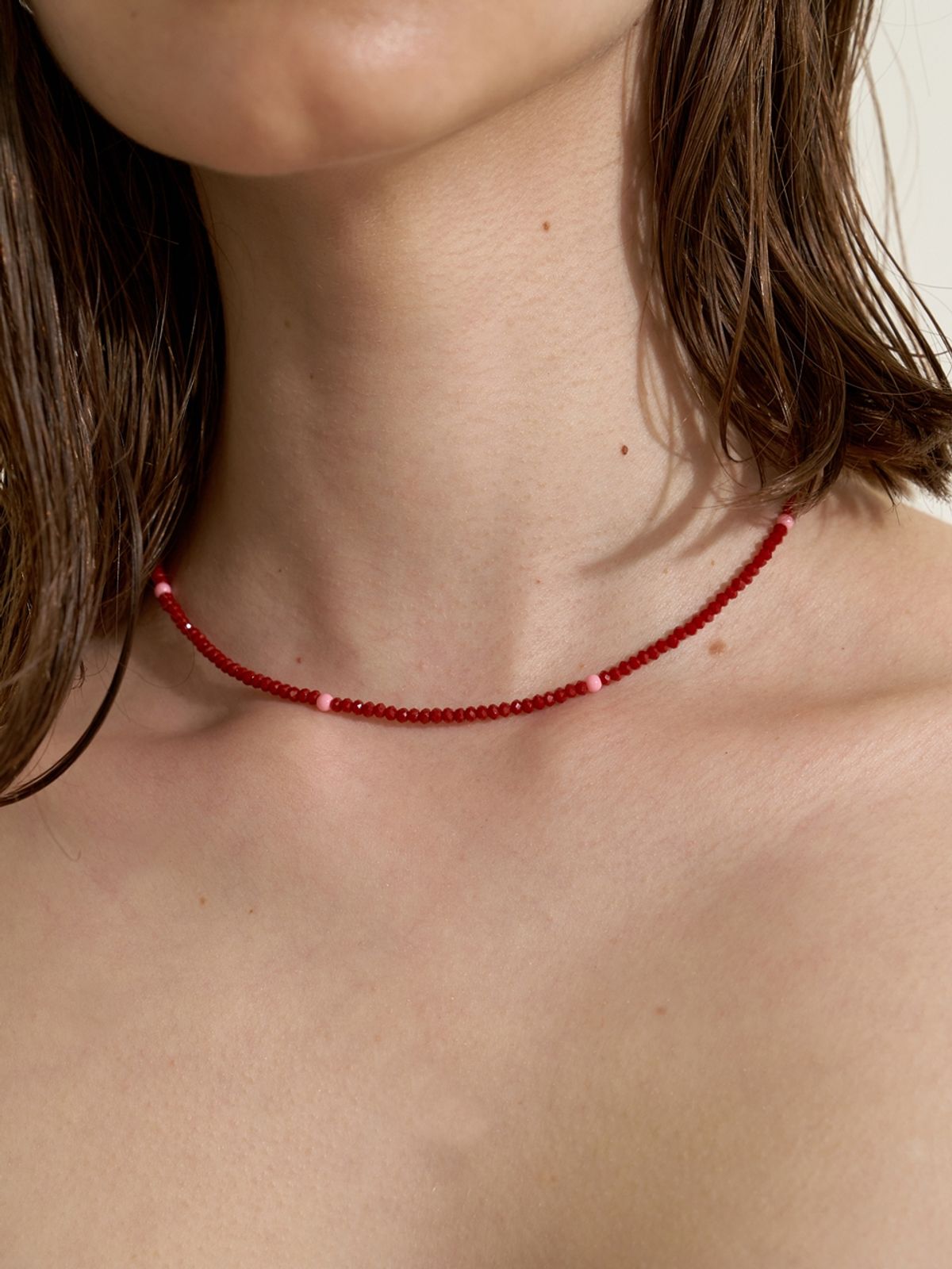 러브미몬스터(LOVE ME MONSTER) Raspberry Necklace