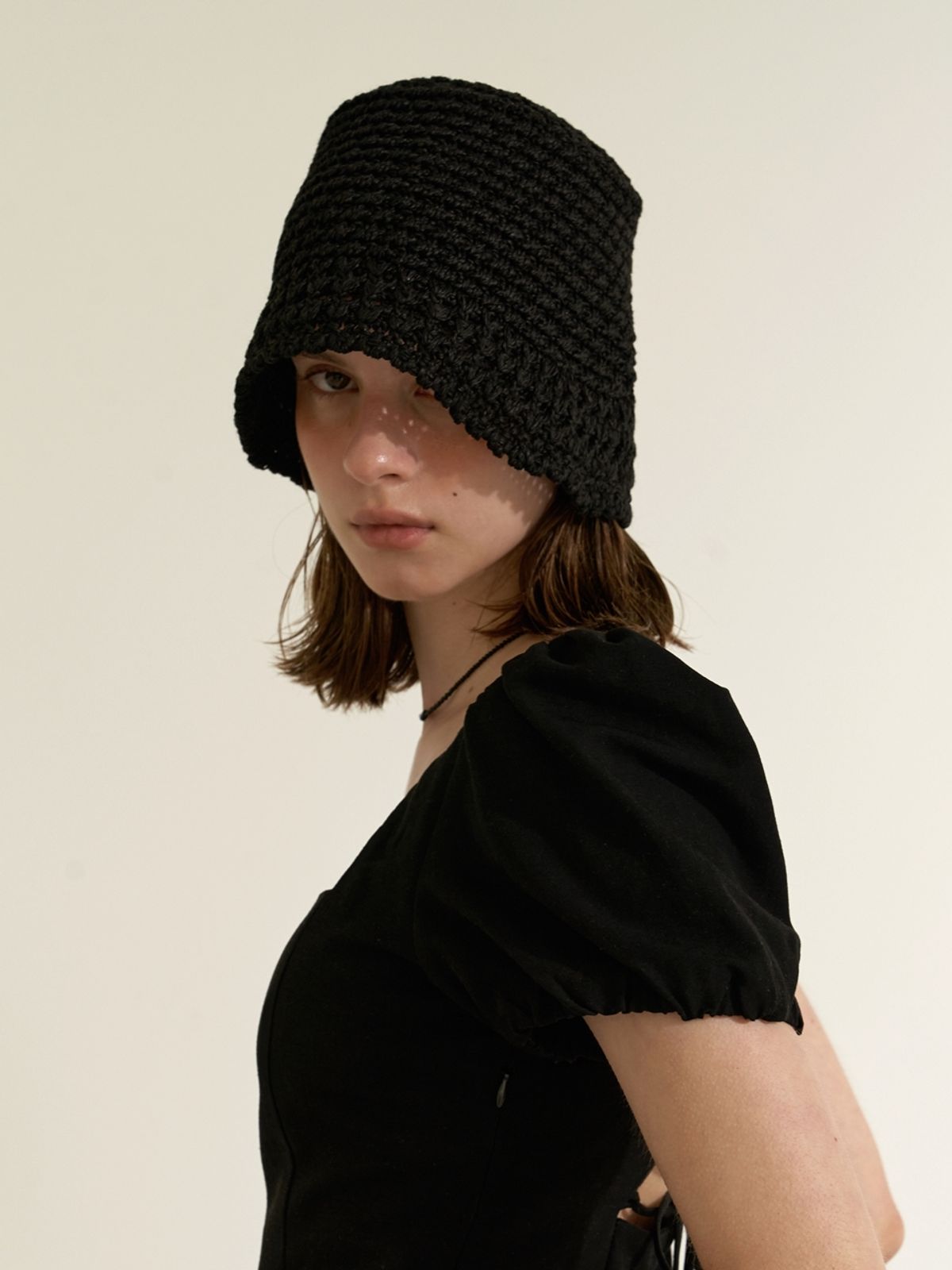 러브미몬스터(LOVE ME MONSTER) Summer Bucket Hat_Black