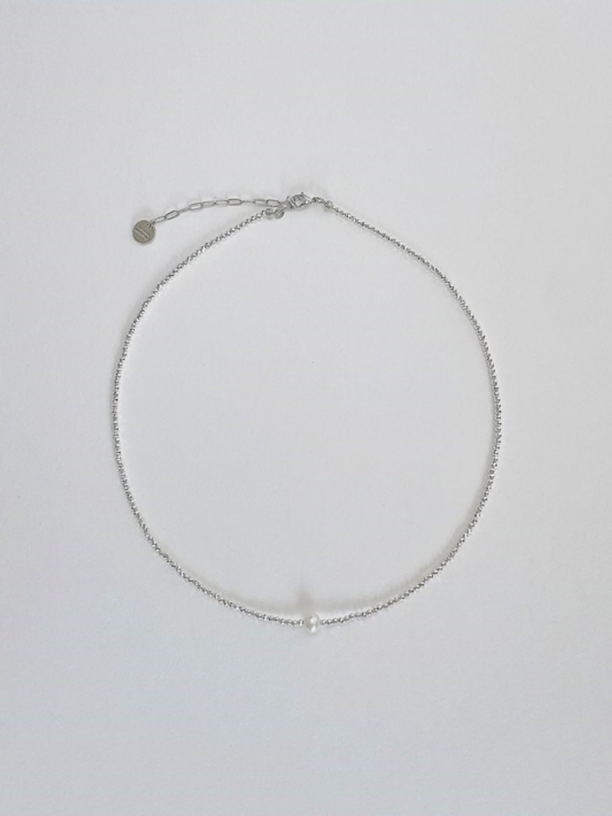 러브미몬스터(LOVE ME MONSTER) Hematite & Pearl  Necklace
