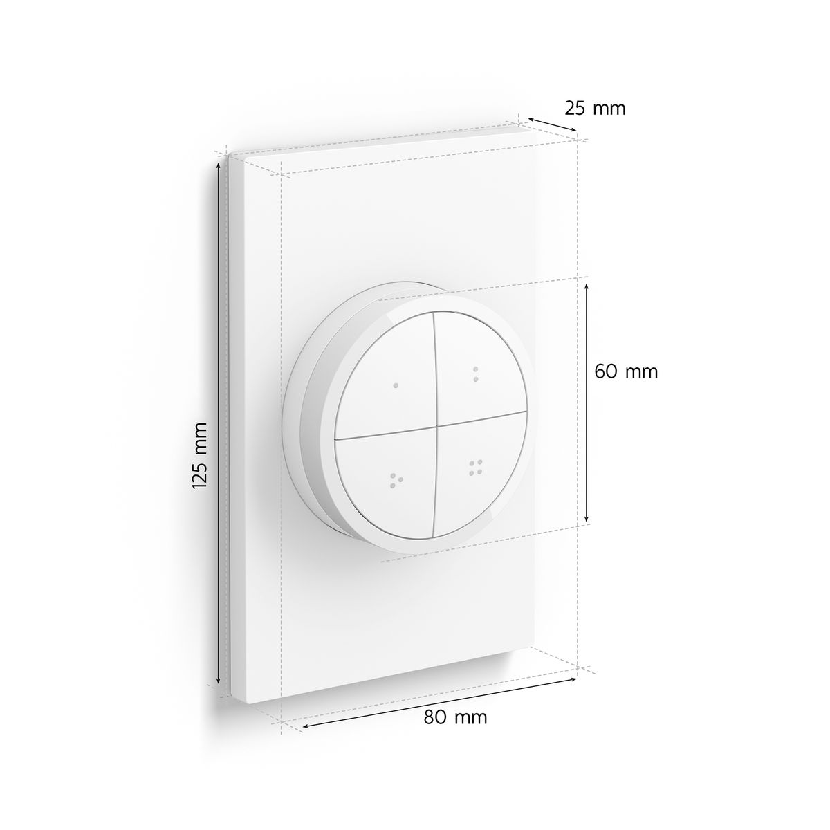 필립스 휴(PHILIPS HUE) 휴 탭 다이얼 스위치 간편설치 디밍 조명 제어