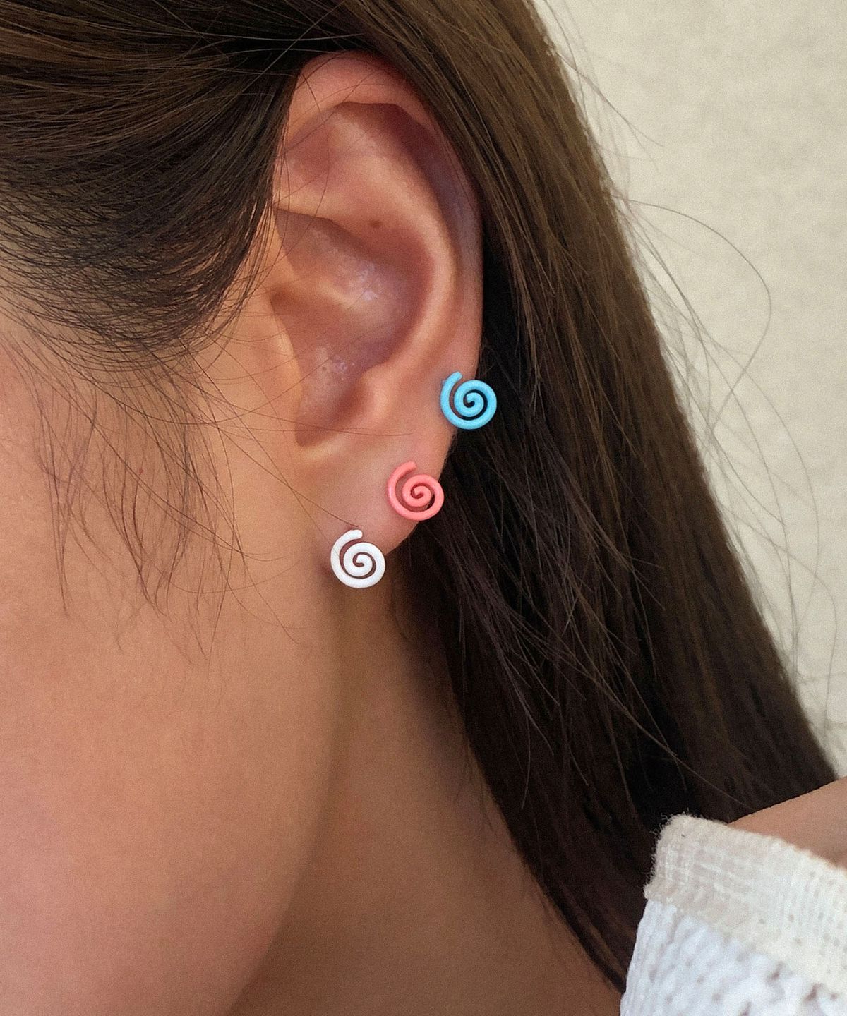 잇더즌매터(IT DOESN'T MATTER) Fruit doodle piercing (Peach)