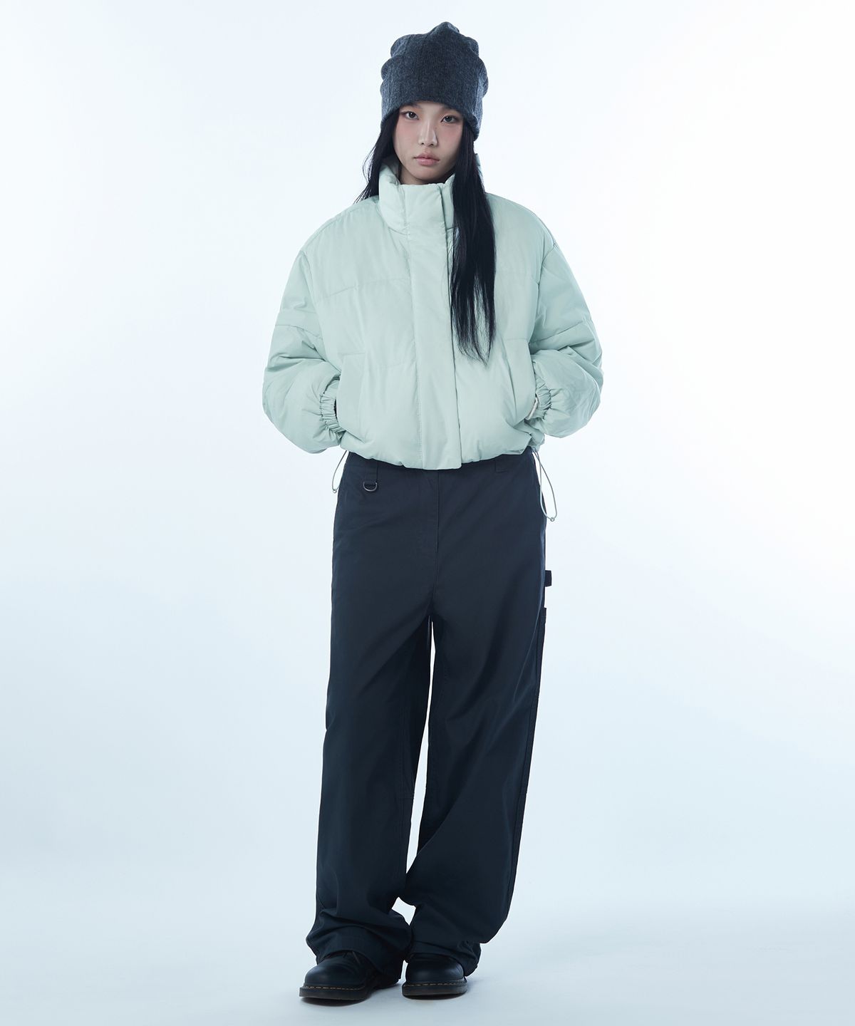 무신사 스탠다드 우먼(MUSINSA STANDARD WOMAN) 우먼즈 데일리 푸퍼 숏 패딩 재킷 [페일 민트]