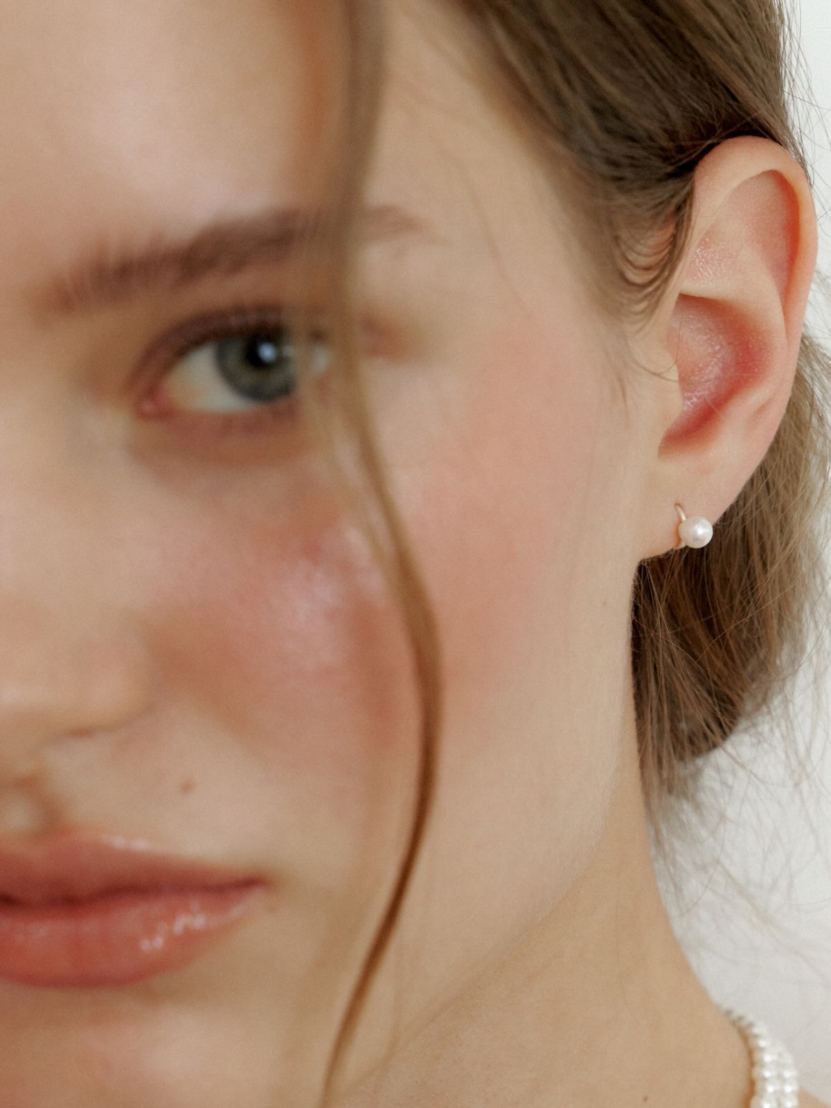 러브미몬스터(LOVE ME MONSTER) [Silver] Petit Pearl Ring Earrings