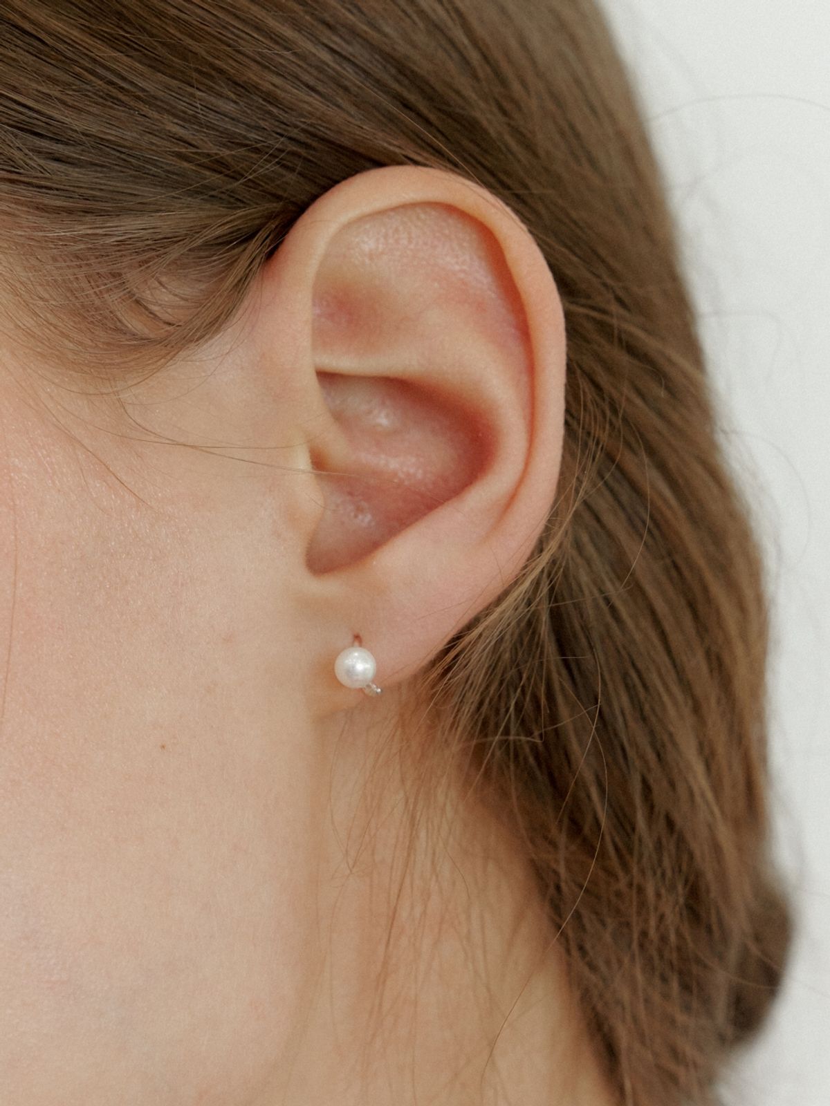러브미몬스터(LOVE ME MONSTER) [Silver] Petit Pearl Ring Earrings