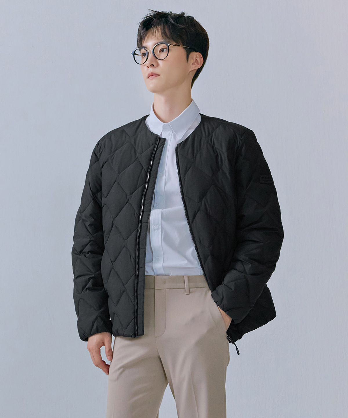 체이스컬트(CHASECULT) 남성 U넥 경량 패딩 점퍼-CFZK4701C03