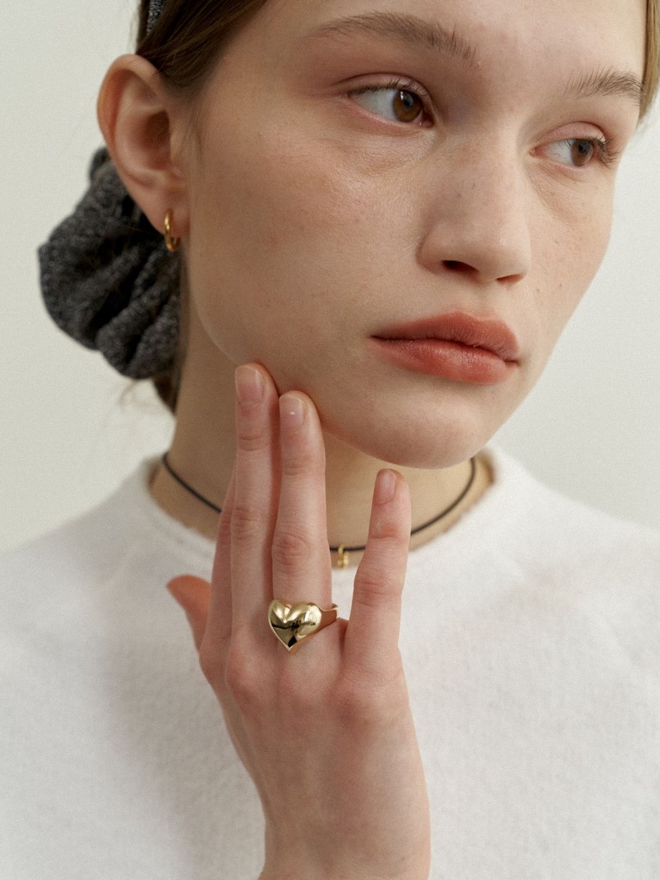 ★人氣★LOVE ME MONSTER★Empty Heart Ring MUSINSA公式 | LOVE ME MONSTER Volume Heart Ring