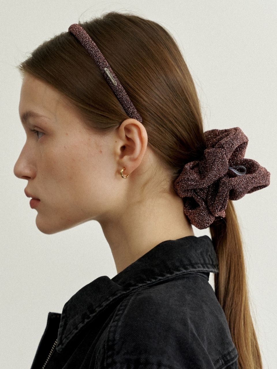 ☆LOVEMEMONSTER☆ Glitter Hair Scrunches M3Color MUSINSA | LOVE ME MONSTER Glitter Hair Scrunches L_3Color