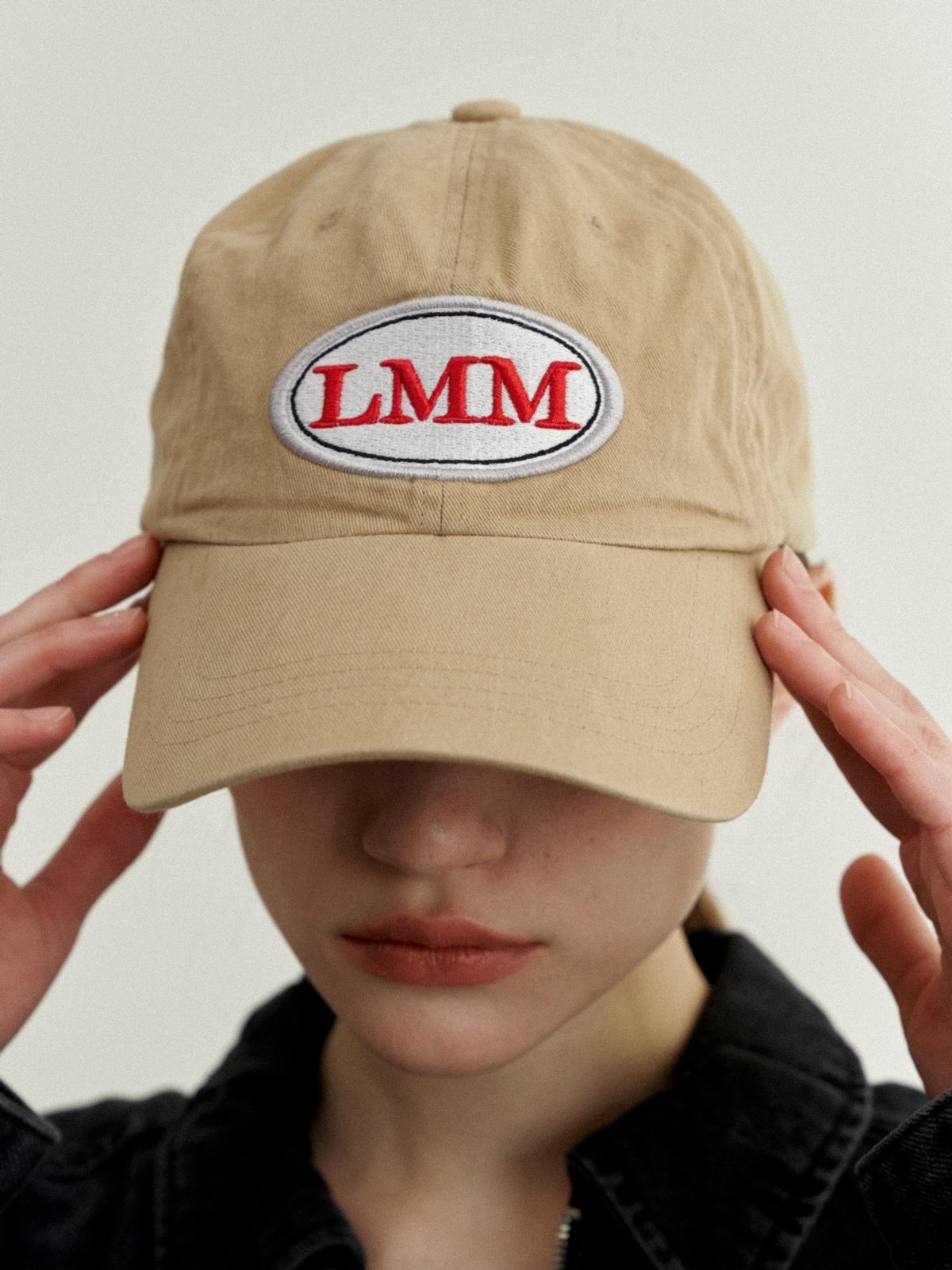 러브미몬스터(LOVE ME MONSTER) Vintage LMM Logo Ball Cap_Washed Beige