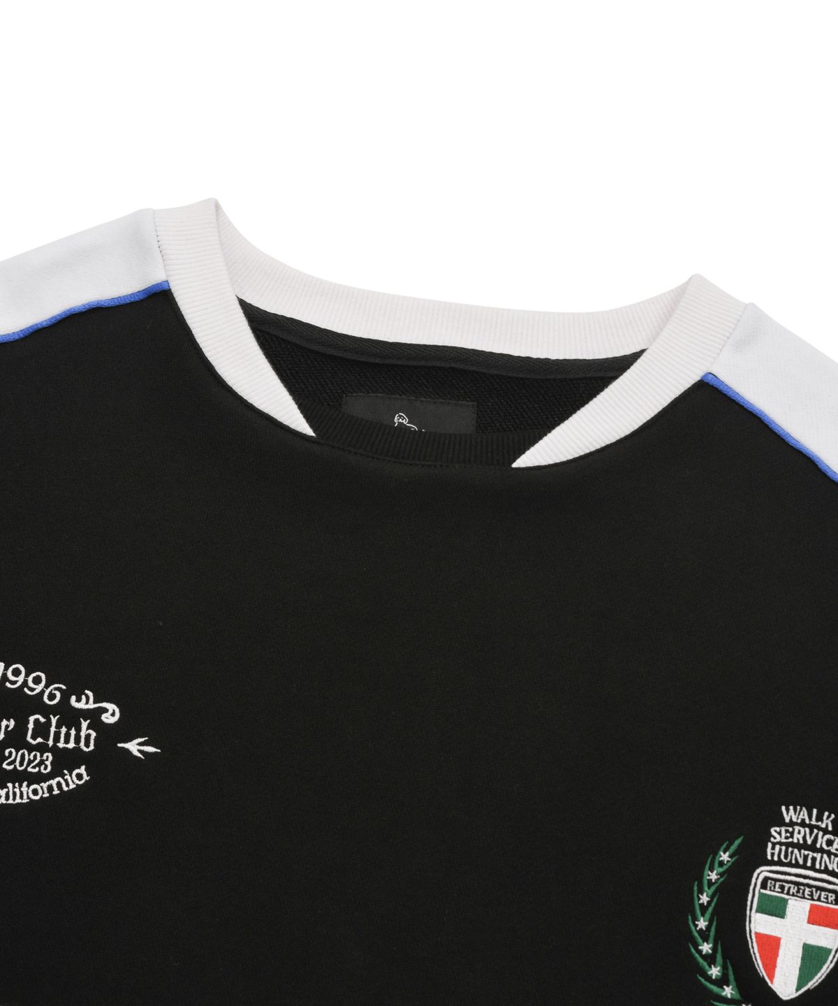 리트리버클럽(RETRIEVER CLUB) CLASSIC SOCCER CREWNECK [BLACK]