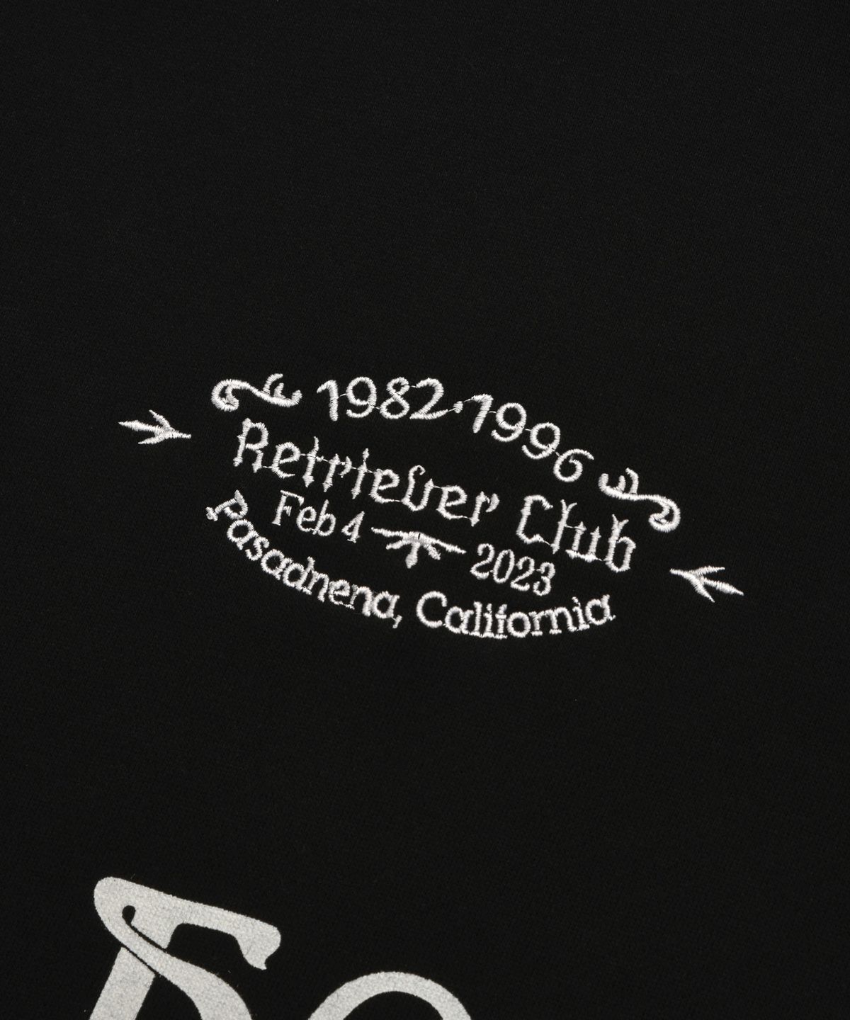 리트리버클럽(RETRIEVER CLUB) CLASSIC SOCCER CREWNECK [BLACK]