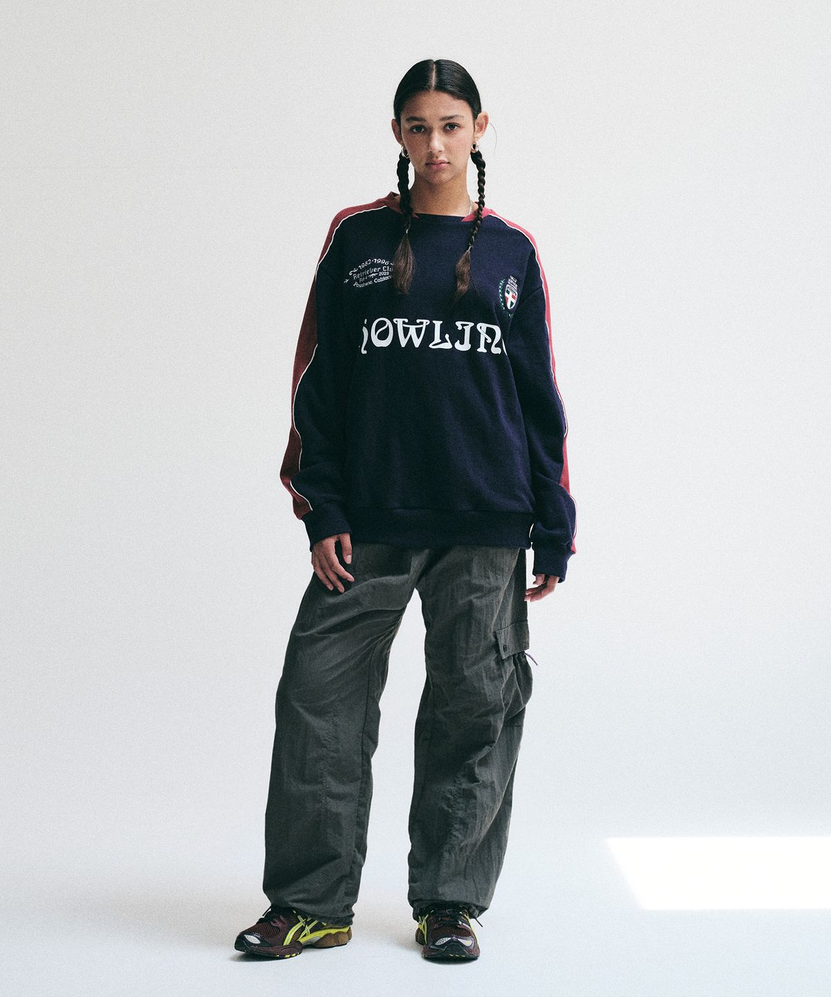 리트리버클럽(RETRIEVER CLUB) CLASSIC SOCCER CREWNECK [NAVY]