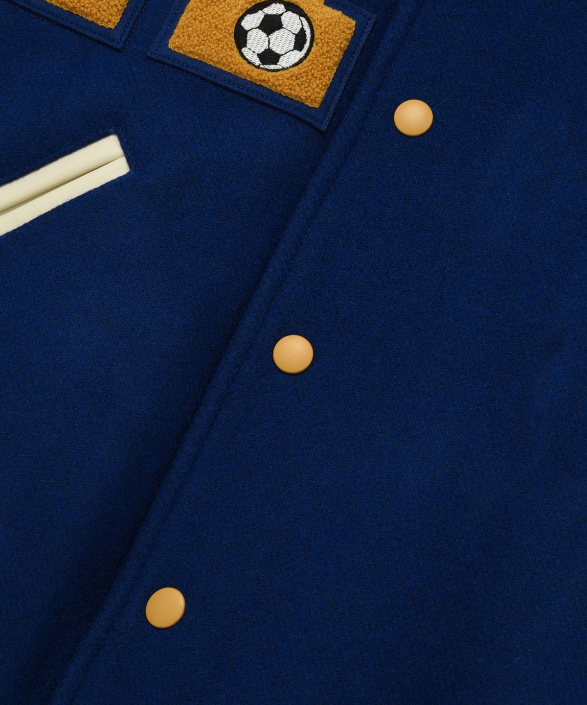 리트리버클럽(RETRIEVER CLUB) BIG R SOCCER VARSITY JACKET [BLUE]
