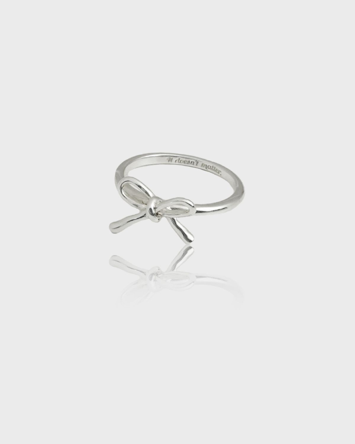 잇더즌매터(IT DOESN'T MATTER) Teeny ribbon ring (Silver)