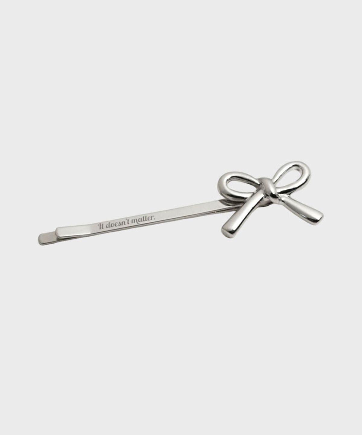 잇더즌매터(IT DOESN'T MATTER) Simi ribbon hair pin (Silver)