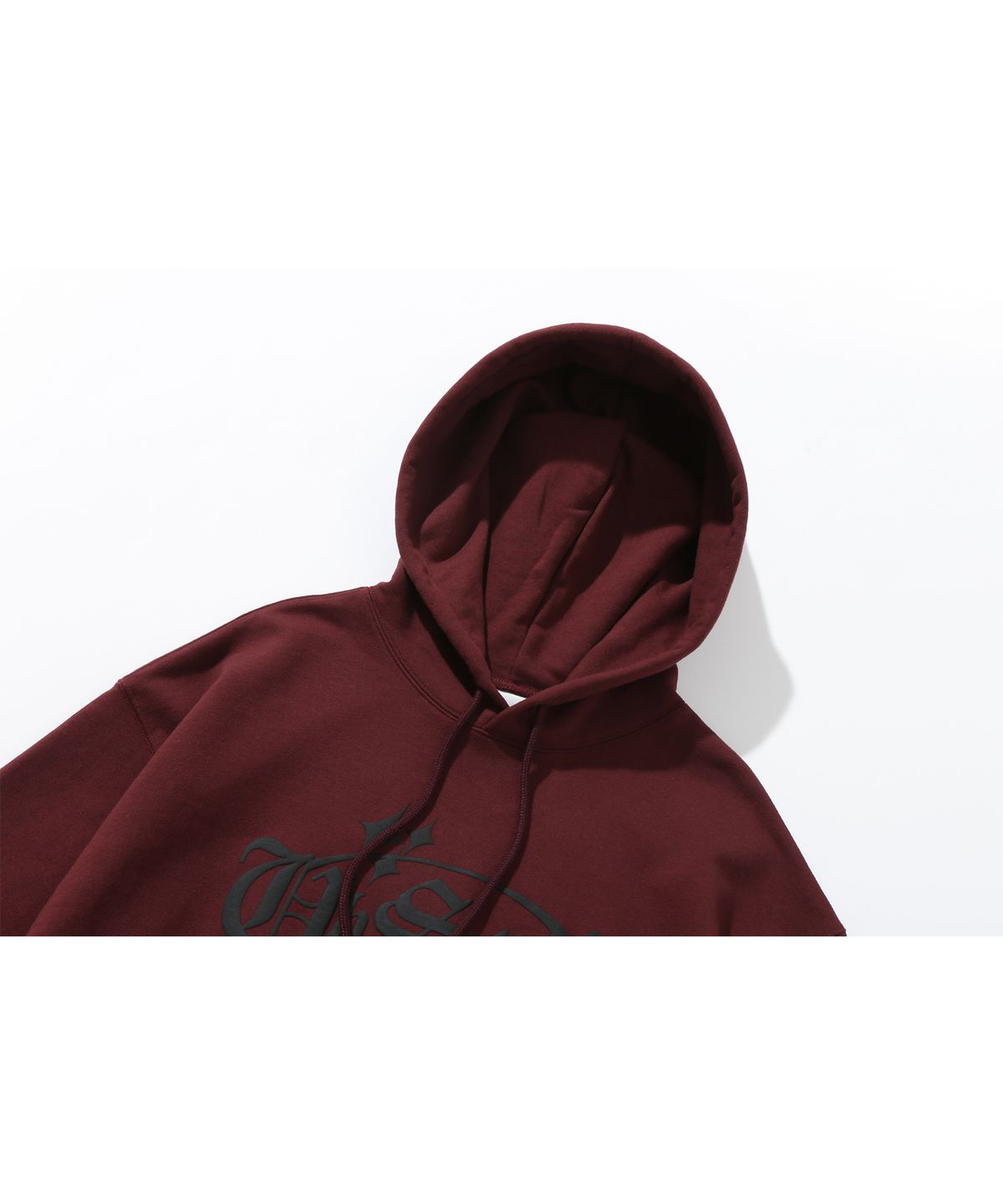 어반스터프(URBANSTOFF) 샤이닝 오발 로고 후디 (버건디)