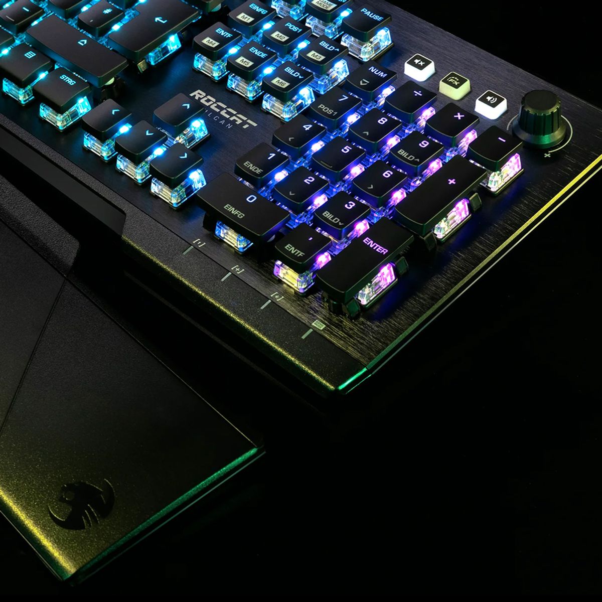 로캣(ROCCAT) 벌칸 프로 Vulcan Pro 게이밍 키보드 Black (적축/영문 자판)