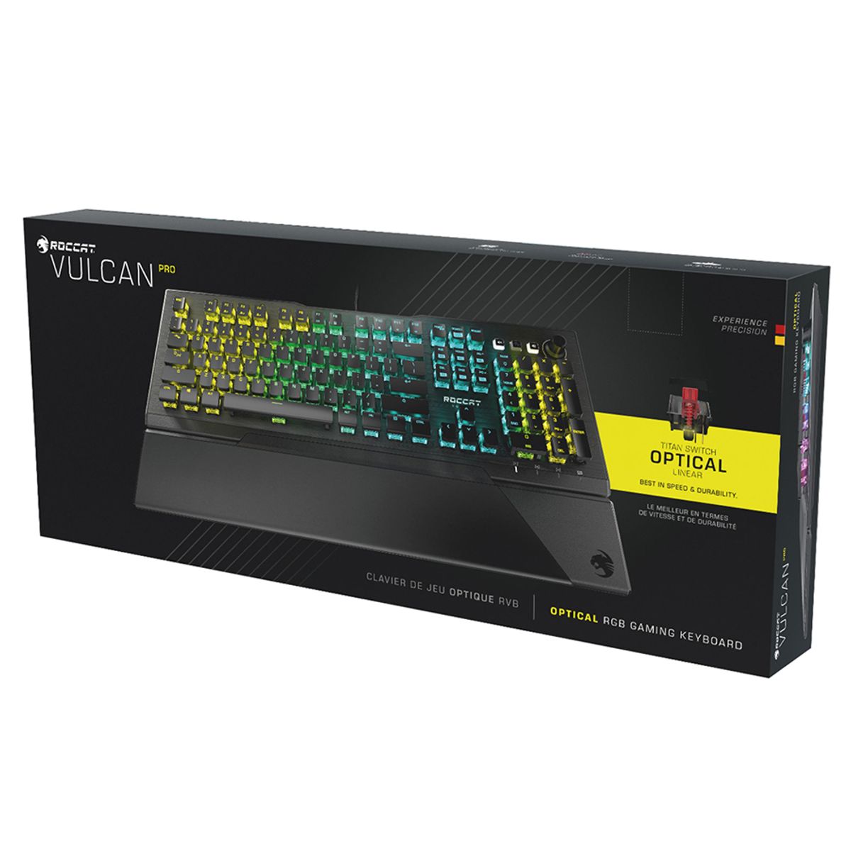 로캣(ROCCAT) 벌칸 프로 Vulcan Pro 게이밍 키보드 Black (적축/영문 자판)