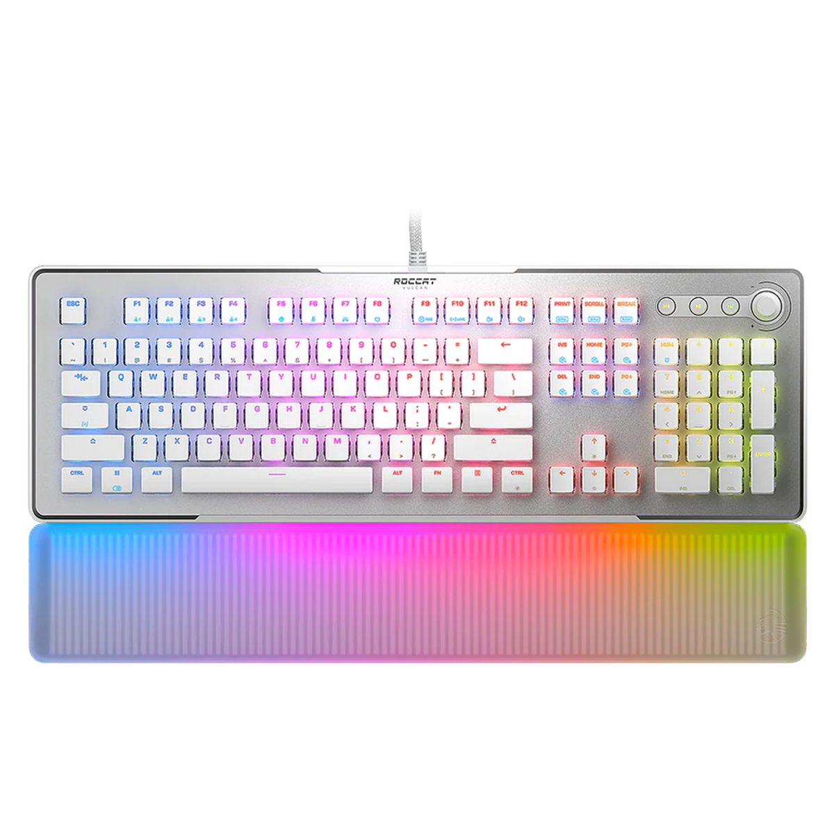 로캣(ROCCAT) 벌칸2 맥스 Vulcan II Max 게이밍 키보드 White (적축/영문 자판)