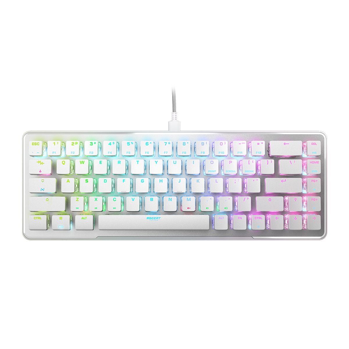 로캣(ROCCAT) 벌칸2 미니 Vulcan II Mini 게이밍 키보드 White (적축/한글 자판)