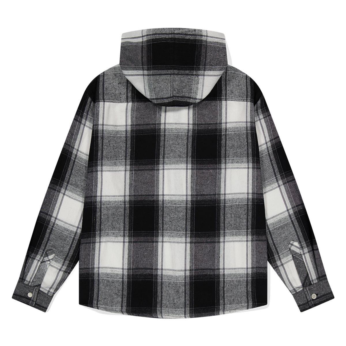 마하그리드(MAHAGRID) HOODED OMBRE CHECK SHIRT BLACK(MG2DFMW380A)