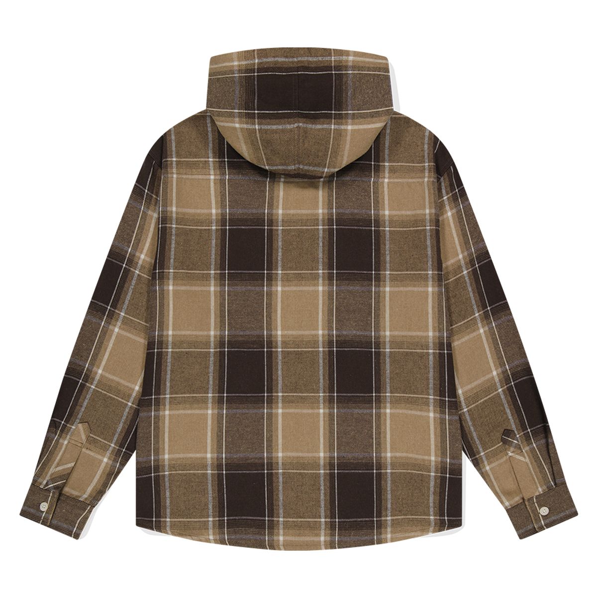마하그리드(MAHAGRID) HOODED OMBRE CHECK SHIRT BROWN(MG2DFMW380A)