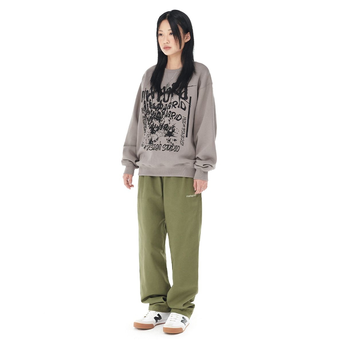 마하그리드(MAHAGRID) CORP SWEATSHIRT GREY(MG2DFMM465A)