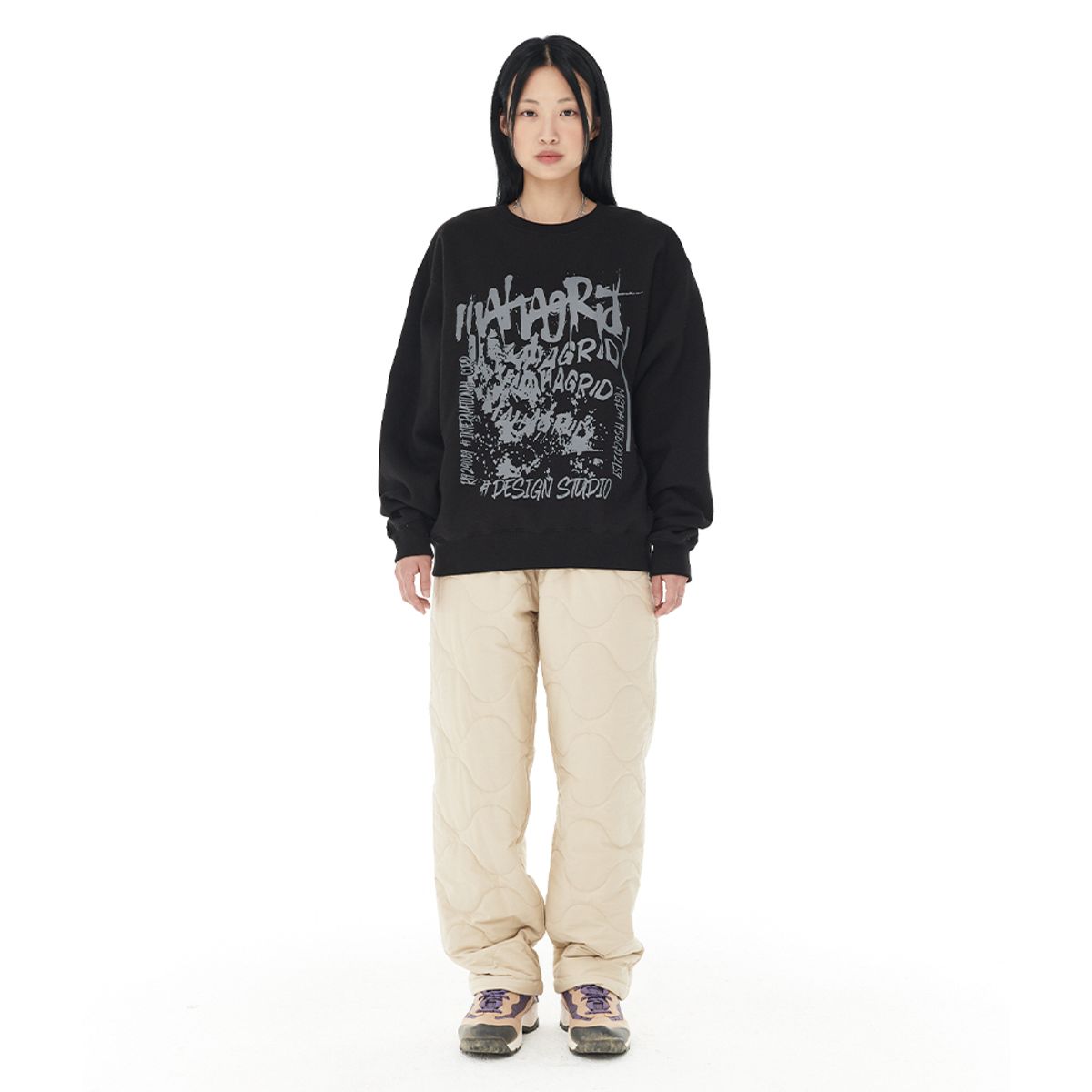 마하그리드(MAHAGRID) CORP SWEATSHIRT BLACK(MG2DFMM465A)